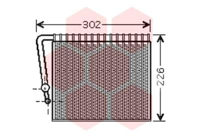 VAN WEZEL Höyrystin, ilmastointilaite 4300V356